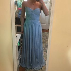 Blue goddess prom dress